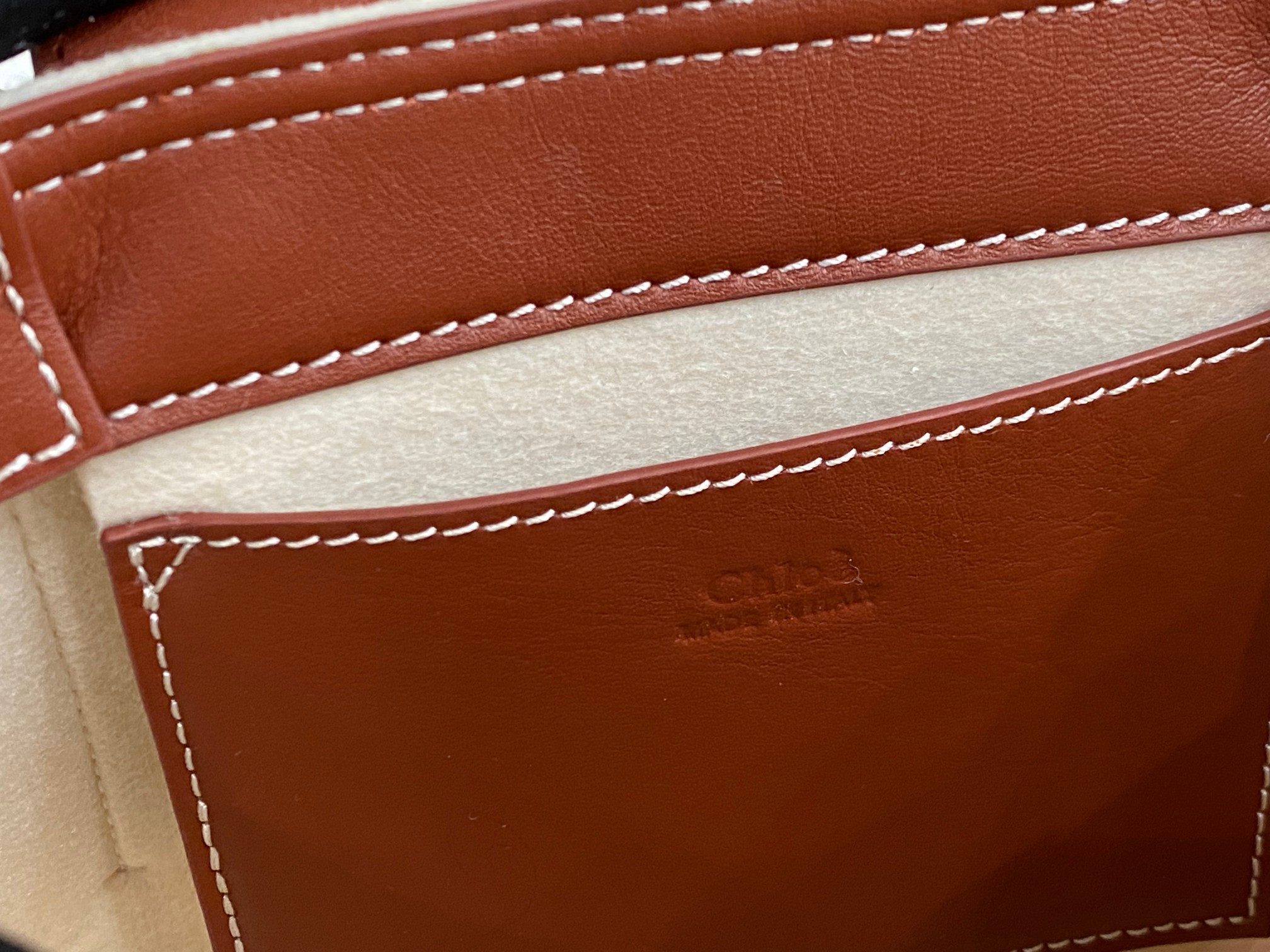 Chloe Mini Woody Tote Bag In Linen